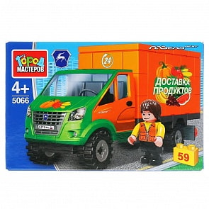Конструктор Газель: кунг, 59 деталей (Город мастеров, 5066-KK)