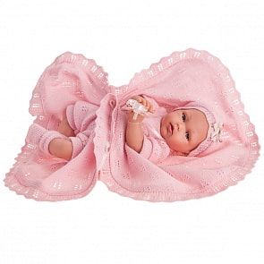 Кукла Лючия в розовом, гибкая, 29 см (Antonio Juans Munecas, 1789)