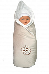 Плед Labeillebaby Совенок серый (Labeillebaby, п6237)
