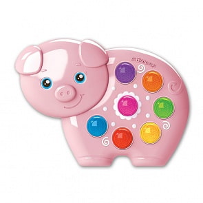 Игрушка музыкальная из серии Веселушки - Свинка (Азбукварик, 29024-3)
