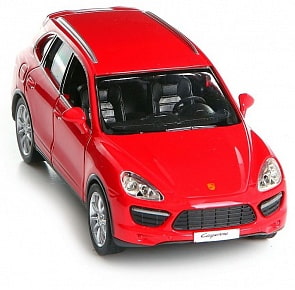 Металлическая инерционная машина RMZ City - Porsche Cayenne Turbo, 1:32, красный матовый (RMZ City, 554014M)