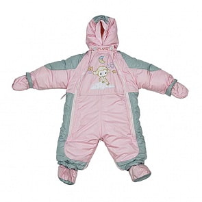 Комбинезон-транформер Кроха мех, розовый (Золотой гусь, ЗГ-13256/86_розовый)