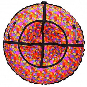 Санки надувные. Тюбинг RT - Леденцы, диаметр 118 см (RT, 6323RT)