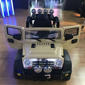 Электромобиль - Джип Bugati, бежевый, свет и звук (Bugati, Y043-H08111 BEIGEsim)