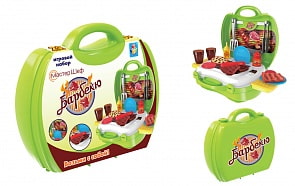 Игровой набор в чемоданчике - Мастер-Шеф - Барбекю, 23 предмета (1Toy, Т59010)