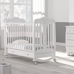 Кровать детская Гандылян К-2006-2 Мишель, белый (Gandylyan, GAN-К2006- 2_белый) - миниатюра