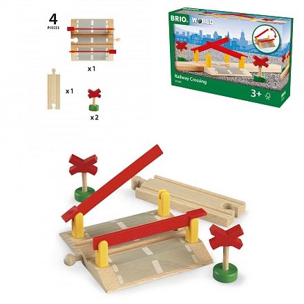 Ж/д переезд, 4 элемента, длина 10,8 см 
