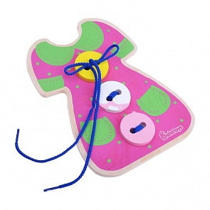 Шнуровка - Платье с пуговицами (Алатойс, ШН26)