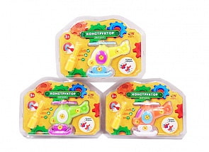 Конструктор Кид Блок - Вертолет, 3 цвета (ABtoys, PT-00775)