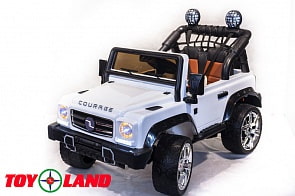 Электромобиль – Land Rover DK-F008, белый, свет и звук (Toyland, DK-F008 Б)