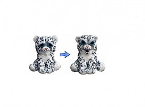 Леопард с изменчивым характером из серии Хищники, 20 см. (ABtoys, M2078)