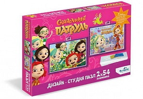 Дизайн-студия пазлов Сказочный патруль - Диптих Модные подружки, 2 картинки по 54 детали (Оригами, 04885)