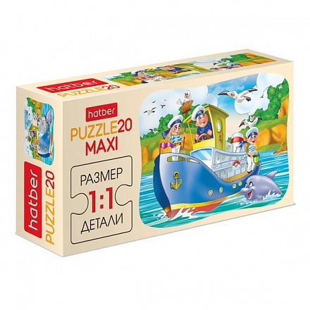 Пазлы Maxi 20 элементов – Кораблик 