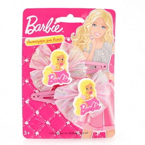 Набор из 2 заколок для волос Барби (Играем вместе, HC-BB-04sim)