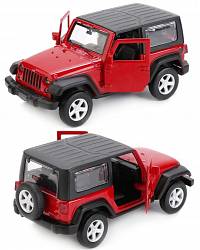 Металлическая инерционная машина - Jeep Wrangler, 1:43 (Технопарк, 67325sim) - миниатюра