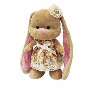 Зайка Лин, в летнем платье с цветочком на голове (MaxiToys, JL-003-25)