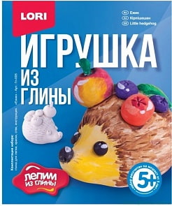 Игрушка из глины – Ежик (Lori, Гл-005)