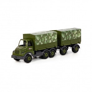 Автомобиль бортовой тентовый военный с прицепом Муромец (Полесье, 48783)