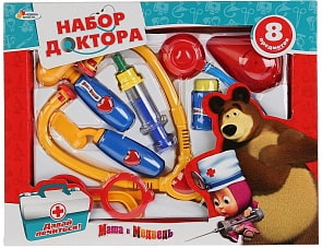 Игровой набор доктора Маша и Медведь (Играем вместе, MT1094INC-R)