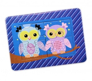 Пазл в рамке – Совята, 4 элемента (Десятое королевство, 02894ДК)