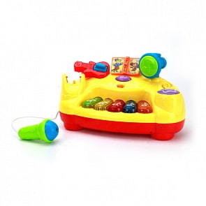 Развивающая игрушка – Интерактивное пианино с микрофоном, 10 песен из м/ф, свет и звук (Умка, B1025830-Rsim)