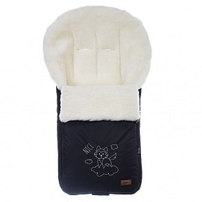 Конверт зимний меховой Nuovita Islanda Bianco Nero/Черный (Nuovita, NUO-ISLB_2428)