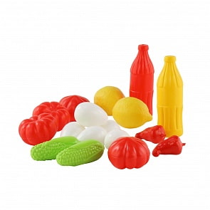 Набор продуктов №5, 17 элементов в сеточке (Полесье, п-47007)