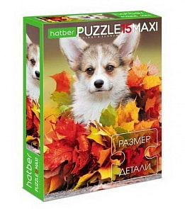 Пазл Eco 15 элементов Maxi – Забавный щенок (Hatber, 15ПЗ4-18706)