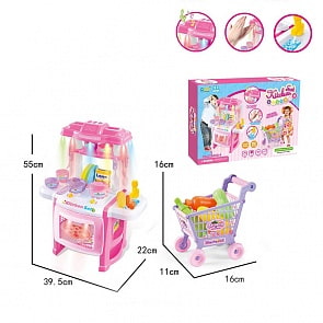 Кухня с тележкой и аксессуарами, свет, звук (B1723577)