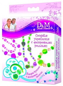 Набор бус "Морской Стиль" с фетровыми роллами (Docha&Mama, 6191) Набор бус "Морской Стиль" с фетровыми роллами (Docha&Mama, 6191)