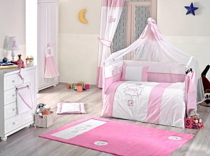 Балдахин серии Rabitto, 150 х 450 см, розовый (Kidboo, 00-0010547 _Pink)