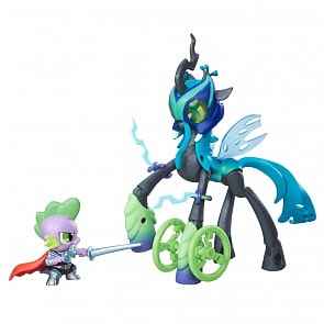 My Little Pony Guardians of Harmony - Спайк и Королева Кризалис (Hasbro, b7298-b6009)