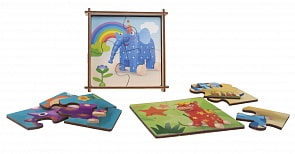 Набор пазлов - Деревяшки, 5 штук (Деревяшки, 20WPZ03)