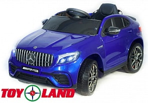 Электромобиль Mercedes-Benz AMG GLC63 Coupe 4x4 синего цвета, ToyLand, QLS-5688