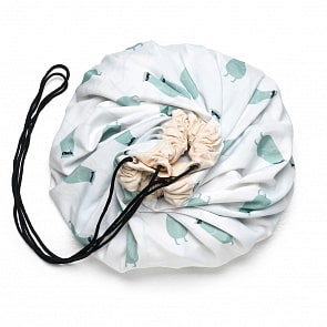 2 в 1: мешок для хранения игрушек и игровой коврик, коллекция Print Поезд (Play&Go, bg79989)