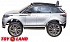 Электромобиль Джип Range Rover Velar, серебро краска, свет и звук  - миниатюра №3