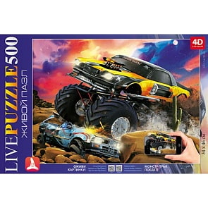 Пазл 500 элементов 34 х 46 см 4D-MonsterTrack (Hatber, 500ПЗ2_15415)