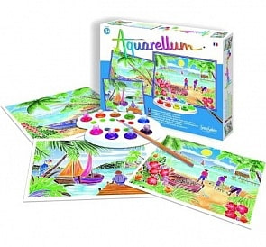 Акварельная раскраска - Тропические пейзажи (SentoSpherE, 6360k)