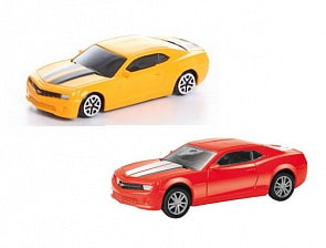 Машина металлическая RMZ City - Chevrolet Camaro, 1:64, цвет желтый/красный (RMZ City, 344004S)