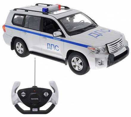Toyota Land Cruiser 200 ДПС на радиоуправлении, 1:16, свет и звук 