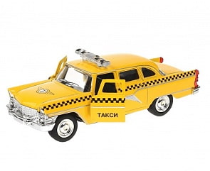 Металлическая инерционная машина - ГАЗ Чайка такси (Технопарк, X600-H09084-R)