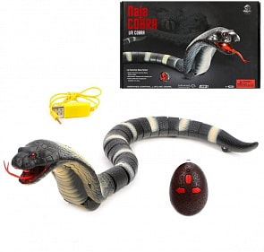 Кобра р/у с встроенным аккумулятором 3,7V, 3 канала, свет, ИК пульт, USB зу (Наша Игрушка, SPL310471) (ассортимент)