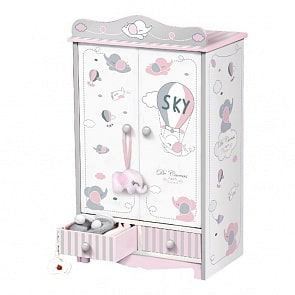 Гардеробный шкаф для куклы - Скай, 54 см (DeCuevas, 54035)