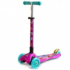 Трехколесный самокат – Enchantimals, светящиеся колеса 12 и 8 см (S103EHMS)