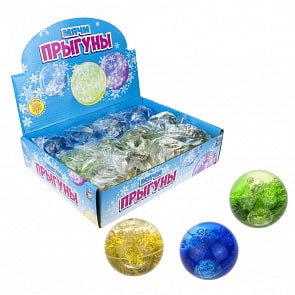 Мячик-прыгун с жидкостью, 6,5 см, со светом (1Тоу, Т17411) (ассортимент)