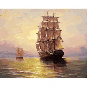 Раскраски по номерам - По водной глади, 40 х 50 см (Белоснежка, 162-AB)