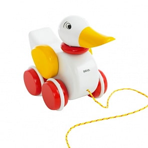 Каталка - Уточка на веревочке (Brio, 30323)