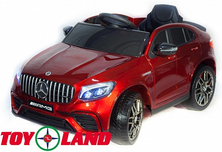 Электромобиль Mercedes-Benz AMG GLC63 Coupe 4x4 красного цвета, ToyLand, QLS-5688