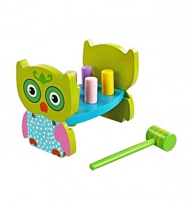 Развивающая игрушка с молоточком – Совенок (Mapacha, 76431)
