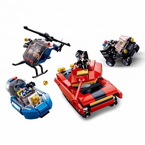 Конструктор - Военная техника с фигурками, 460 деталей (Sluban, M38-B0658) (ассортимент)